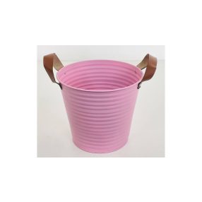 Bádog Kaspó Pink Bőrfül 140-B-22-05 