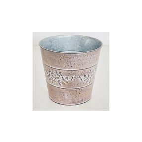 Bádogkaspó Kerek Pink 140-B-22-31 