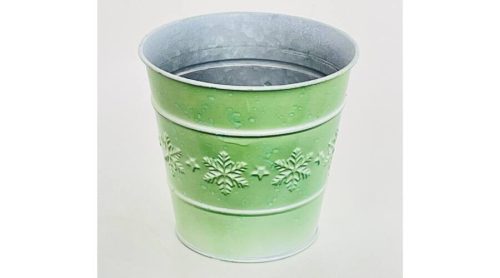 Bádogkaspó Kerek Zöld 140-B-22-37 