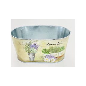 Bádogkaspó Ovál Mintás 140-B-22-73 