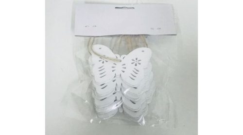5/ Fehér Ajtódísz Pillangó 88-AD-45/ FE