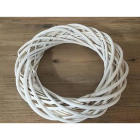 Koszorúalap 25 cm, fehér vessző A-25/W 