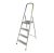Létra 4 fokos fém 150kg-ig