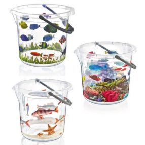 Vödör Átlátszó halas 14L E-560