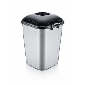   Szeméttároló fedéllel  nagy kapacitású, praktikus hulladéktároló 70L  E-637