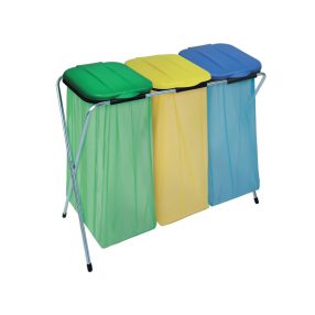 Szelektív hulladékgyűjtő zsáktartó állvány 3 db-os