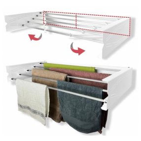 Ruhaszárító Falra szererhető  55 cm 1001-01S