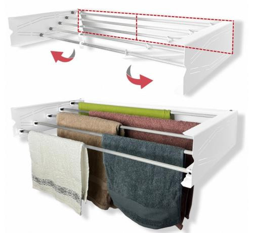 Ruhaszárító Falra szererhető  55 cm 1001-01S