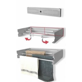 Ruhaszárító Falra szerelhető 95 cm 