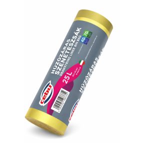   Cebu húzózsinóros szemeteszsák 25 L – 15 db/tekercs  K-11123-0258