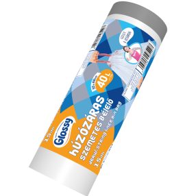   Húzózáras szemeteszsák 40L – szalagbehúzós  15 db/tekercs