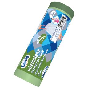   Húzózáras erős szemeteszsák 35L – szalagbehúzós  15 db/tekercs