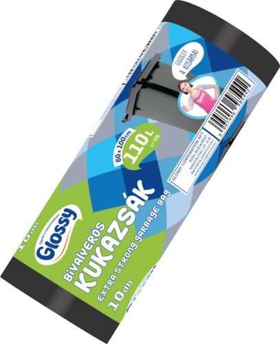 Glossy HÚZÓZÁRAS SZEMETES ZSÁK 110 LITERES