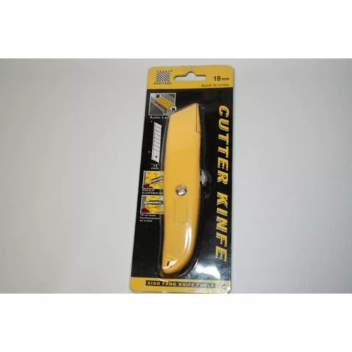 Pvc Vágó Fémházas Kés Kistolhahó Pengével, Sárga