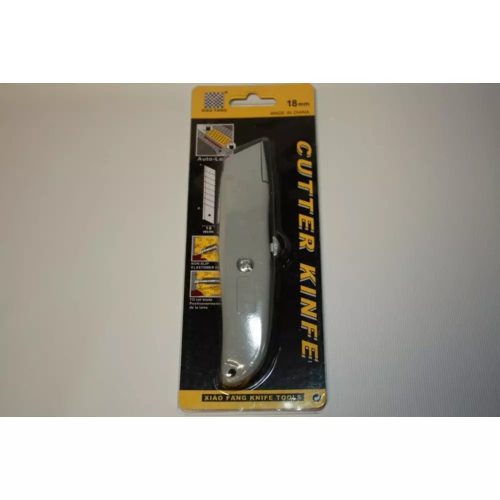 Pvc Vágó Fémházas Kitolható Pengével Szürke