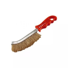 Drótkefe,Műanyag Nyél,Rezezett