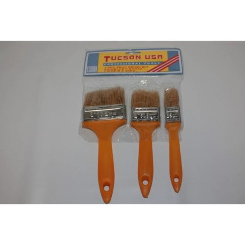 Ecset Szett 3Db-Os Sárga Műanyag Nyél76-50-25Mm