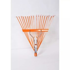 Lombgereblye Fém 18 Fog Rugós Narancs Szín