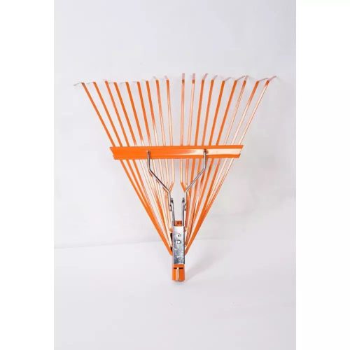 Lombgereblye Fém 18 Fog Rugós Narancs Szín