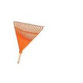 Levél Gereblye Műanyag Piros 24Fog Bükkfa Nyéllel