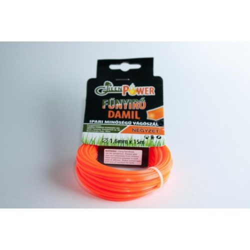 Műanyag Vágószál 1,6Mmx15M, Négyze Profi, Papír Blisteren