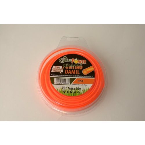 Műanyag Vágószál 2,7Mmx36M, Kör Profi, Müanyag Blisteren