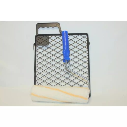 Festőhenger Szett Fehér-Sárga 24Cm Lehúzóráccsal