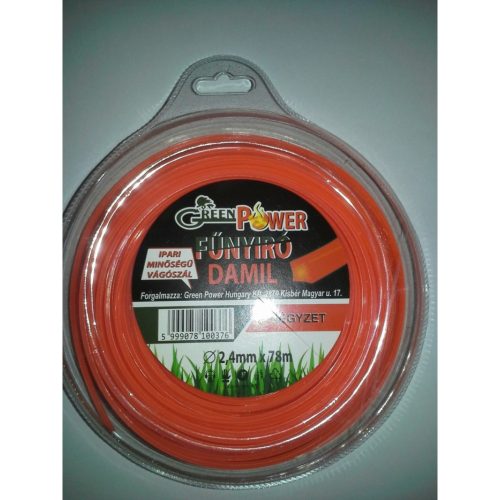 Műanyag Vágószál 2,4 Mm Négyszög Alaku 78 M