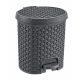 Hobby Life Rattan hatású pedálos szemetes 5,5 L – 01 1121