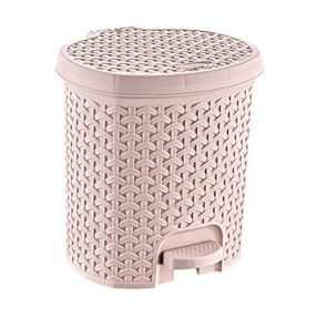   Rattan hatású pedálos szemetes  3 L  19,5×20,5×20,5 cm  01 1120