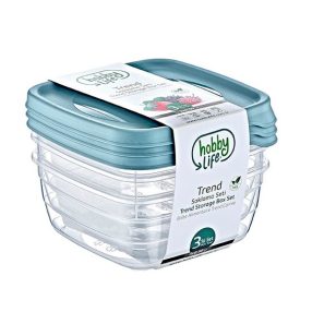 Trend ételtartó doboz szett  3 × 0,5  L  02 1038