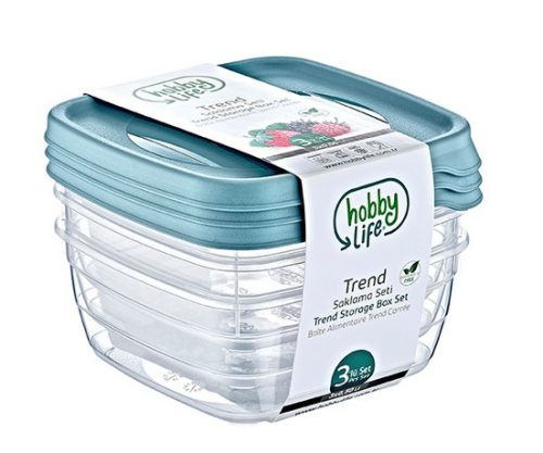 Trend ételtartó doboz szett  3 × 0,5  L  02 1038
