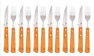 Berlinger Haus 12 részes steak késkészlet, fa nyéllel BH-2105N 