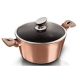 Berlinger Haus Metallic Rosegold Line magas lábas, fedővel 30 cm BH-6194