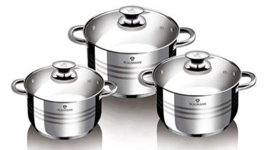 Blaumann Gourmet Line 6 részes rozsdamentes acél edénykészlet BL-3160 