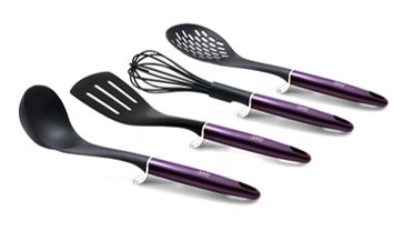 Berlinger Haus Metallic Line Royal Purple Edition 4 részes nylon konyhai eszköz készlet BH-6240