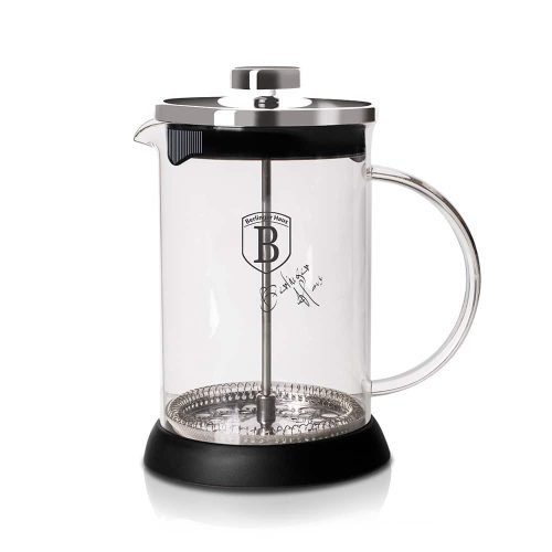 Berlinger Haus Black Silver Collection Dugattyús kávé és teafőző 0,8 L  BH-6303A