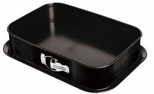 Berlinger Haus Black Rose Collection kapcsos szögletes tortaforma titán bevonattal, alátéttel BH-6622
