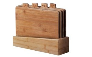 Berlinger Haus 5 részes bambusz vágódeszka készlet tartóval  BH-7213 