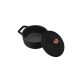 Berlinger Haus Black Rose Collection öntöttvas mini fazék fedővel, 10 cm, fekete/rosegold BH-6489