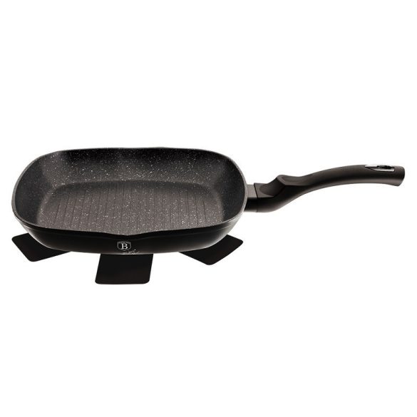 Berlinger Haus Black Silver Collection grill serpenyő márvány bevonattal  28 cm BH-1846 