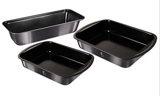 Berlinger Haus Carbon Pro Metallic Collection sütőforma készlet 3 részes, tapadásmentes bevonattal BH-7631
