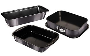 Berlinger Haus Carbon Pro Collection 3 részes sütőforma készlet titán bevonattal BH-7634