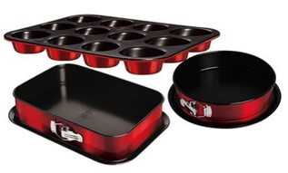 Berlinger Haus Metallic Burgundy Line 3 részes tortaforma készlet BH-7635