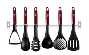 Berlinger Haus Metallic Burgundy Line Collection 7 részes konyhai eszközkészlet rozsdamentes acél akasztóval  BH-6325 
