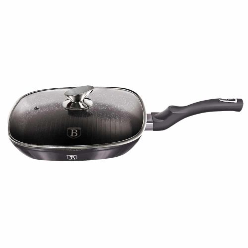 Berlinger Haus Carbon Pro Collection grill serpenyő márvány bevonattal  fedővel BH-6909  