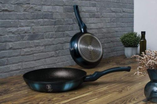 Berlinger Haus Metallic Aquamarine Line wok márvány bevonattal, 28 cm BH-1875