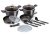 Berlinger Haus Carbon Pro Collection 10+3 részes edénykészlet márvány bevonattal BH-7059