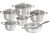 Berlinger Haus Silver Jewellery Collection 12 részes rozsdamentes acél edénykészlet BH-6661
