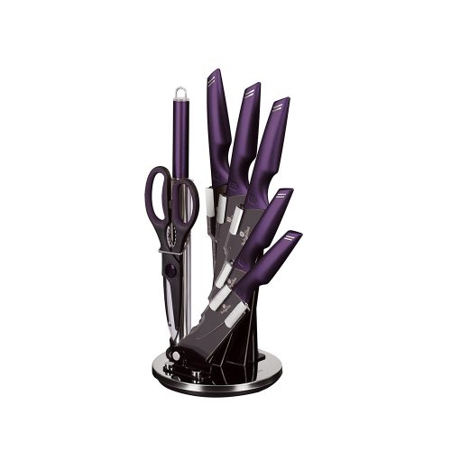 Berlinger Haus Purple Eclipse Collection 8 részes késkészlet tapadásmentes bevonattal, állvánnyal BH-2587